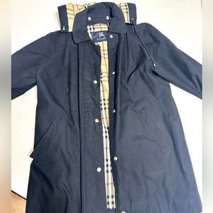 Burberry Black Rain Coat/Jacket